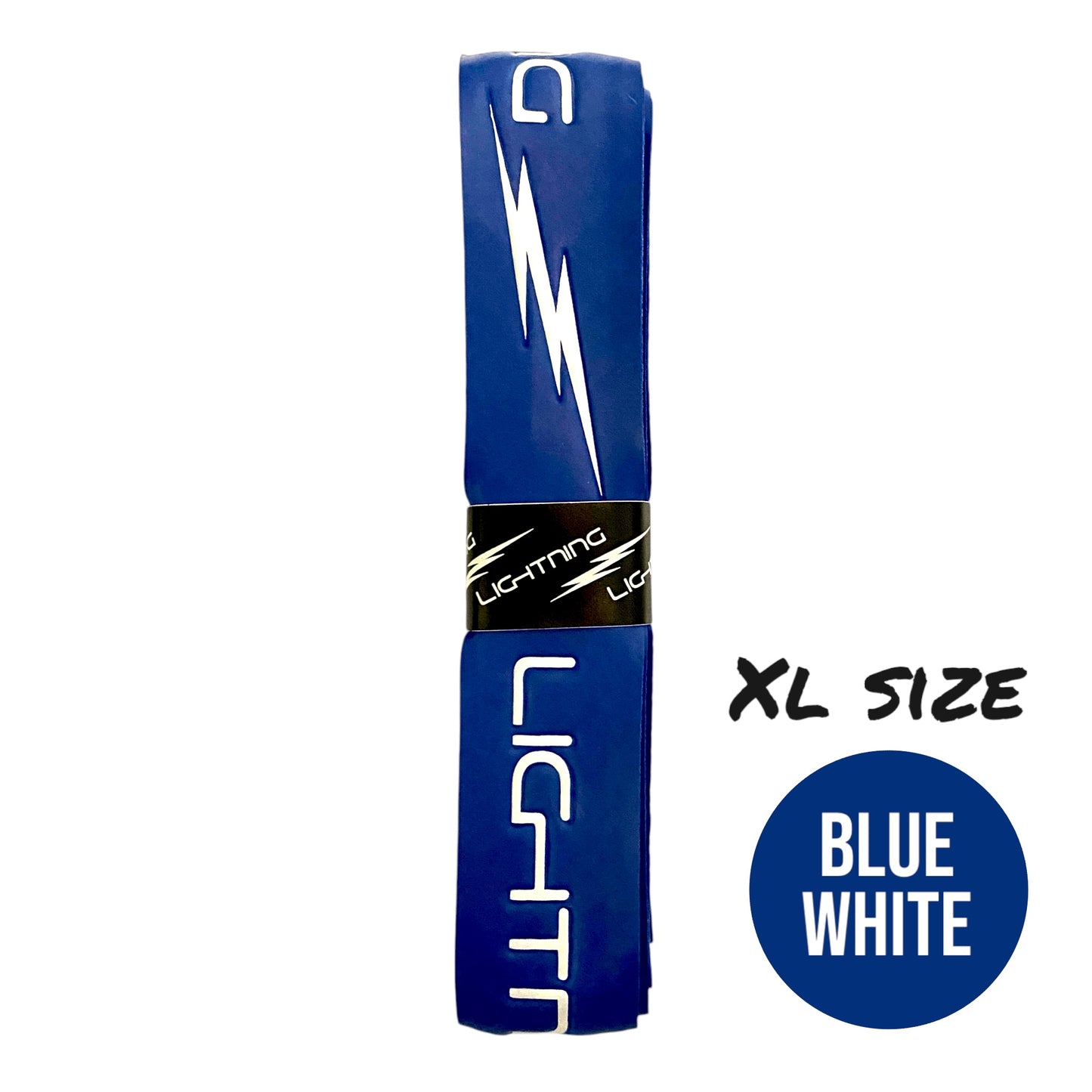 LIGHTNING EMBOSSED HURLING GRIP  XL BLUE/WHITE