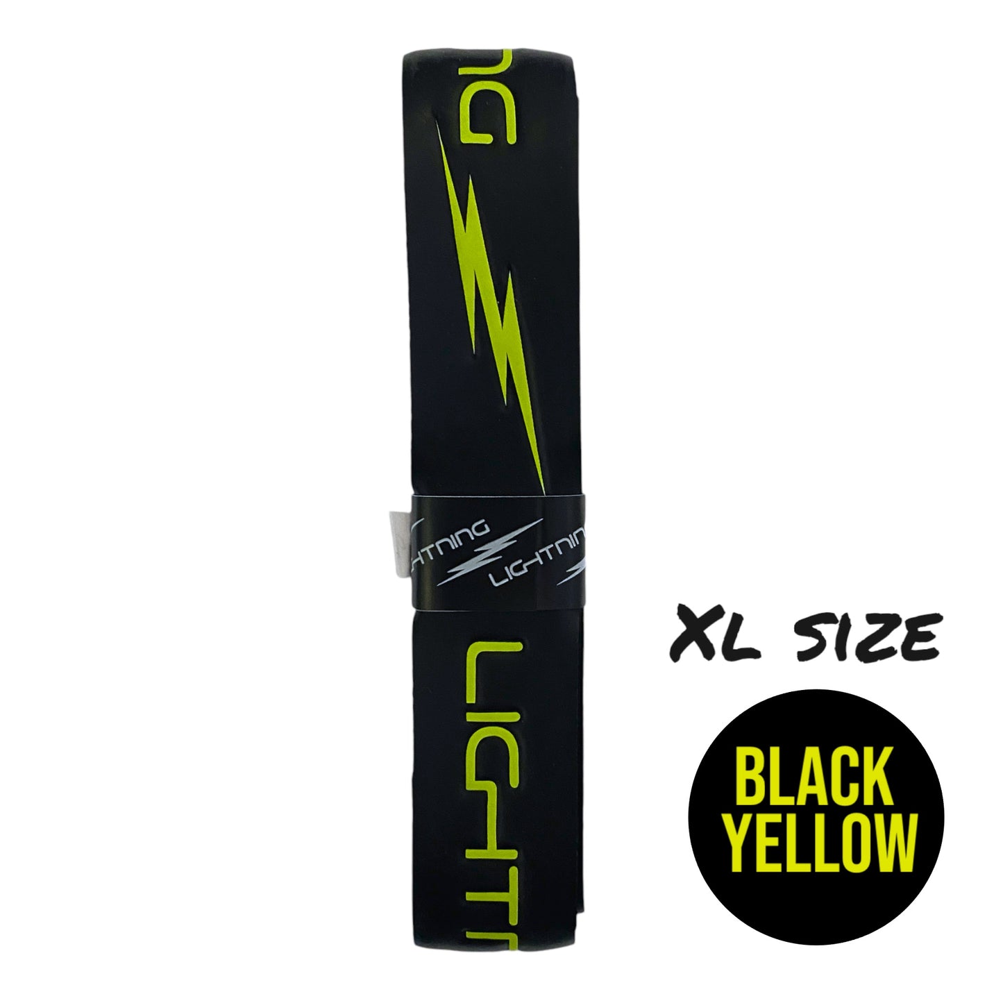 LIGHTNING EMBOSSED HURLING GRIP  XL BLACK/YELLOW