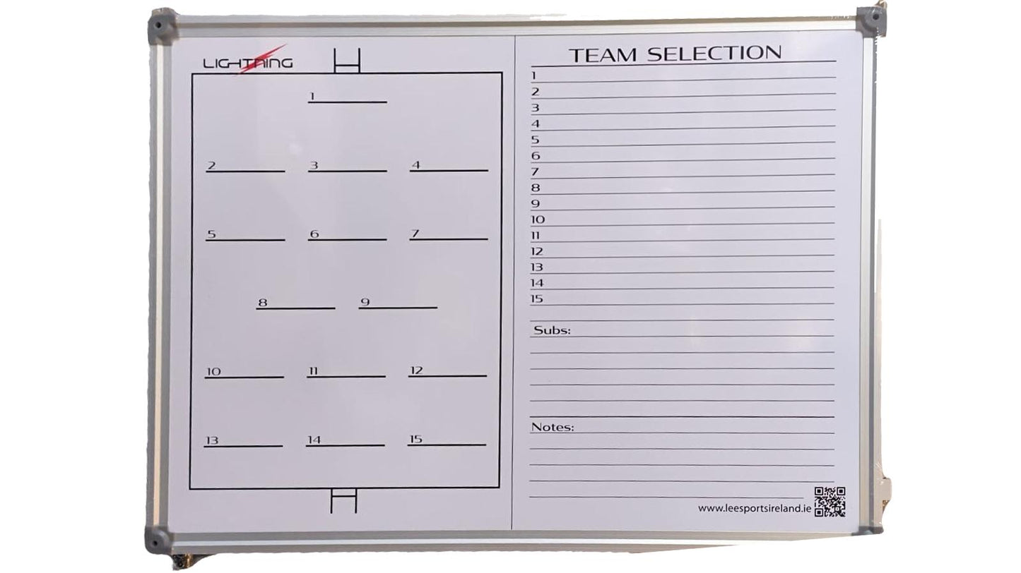 LIGHTNING FOLDING GAA TACTICS BOARD 60cm x 90 cm