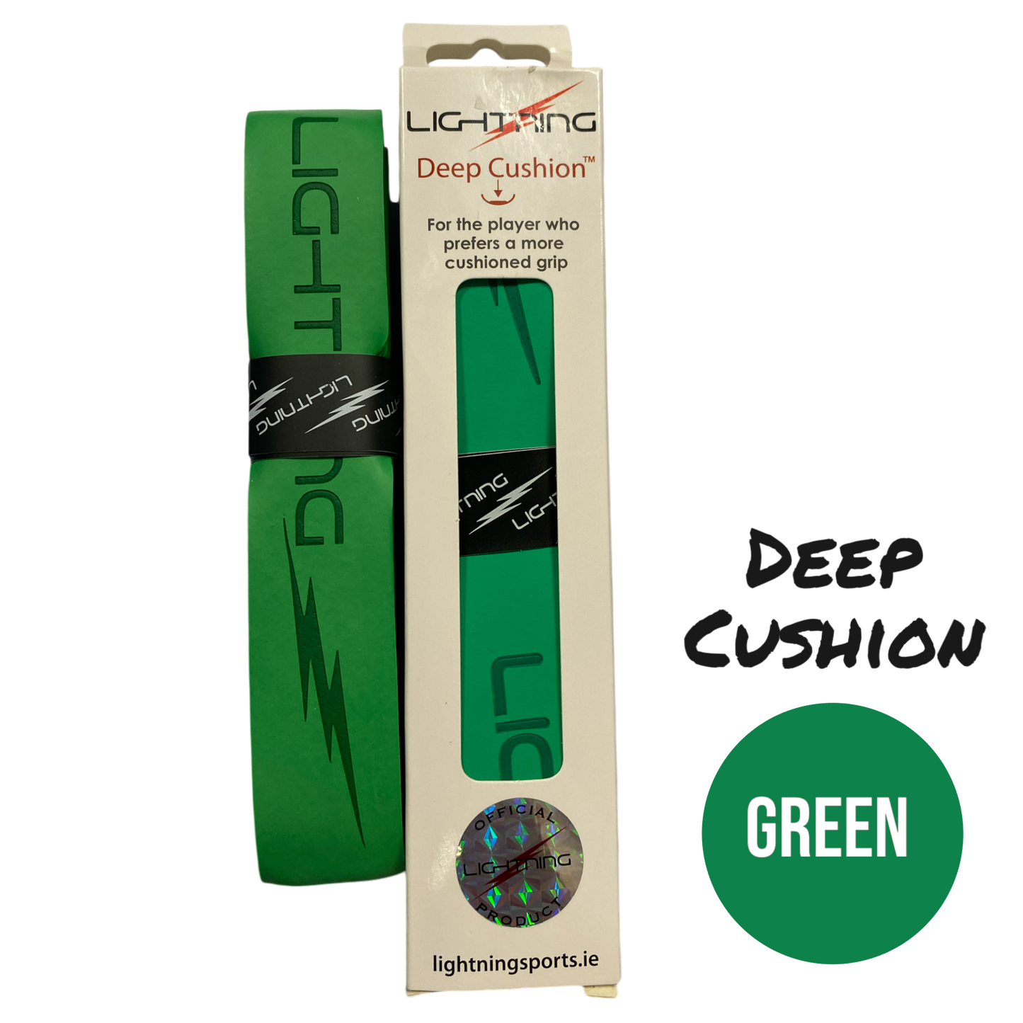 LIGHTNING DEEP CUSHION XL GRIP - GREEN