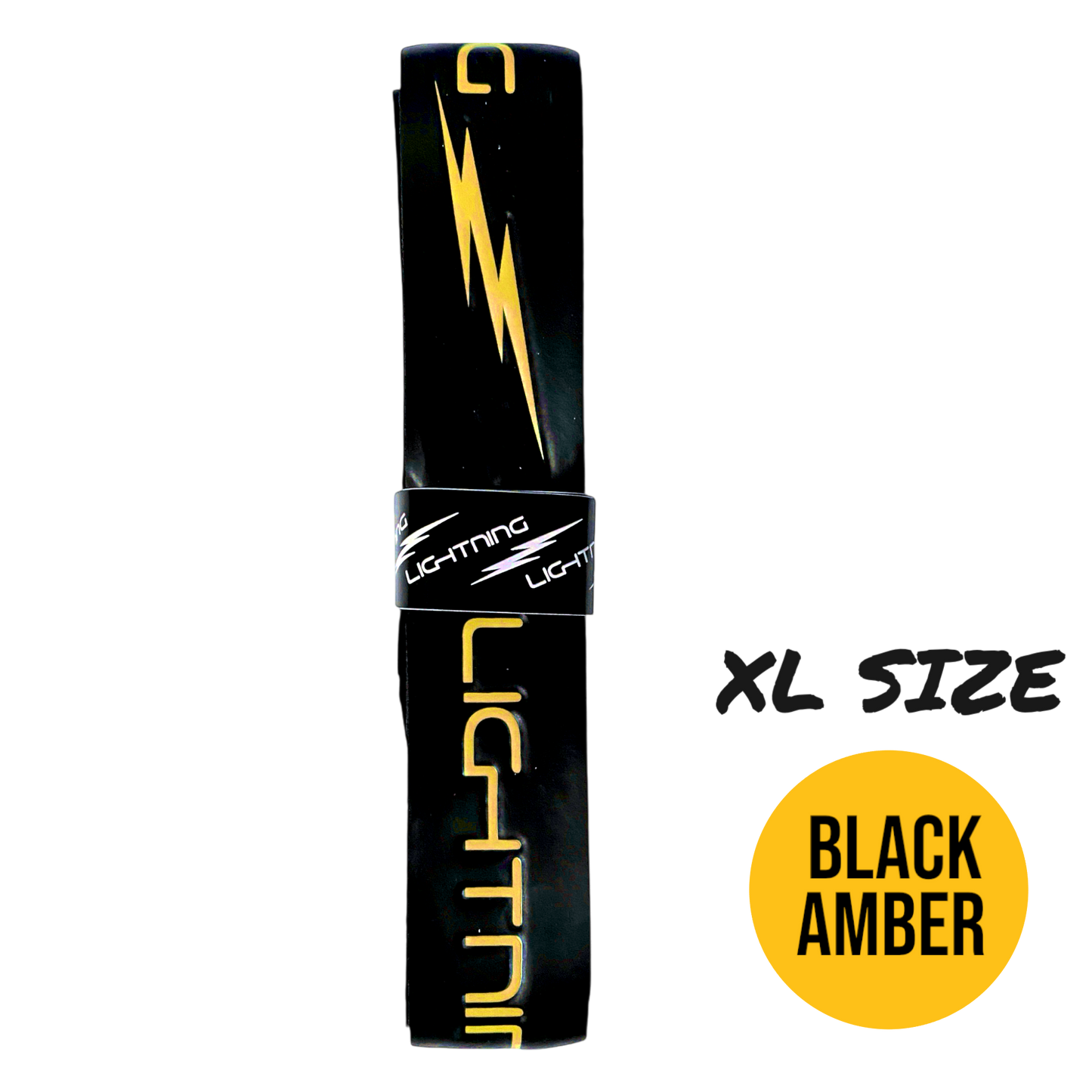 LIGHTNING EMBOSSED HURLING GRIP XL BLACK/AMBER