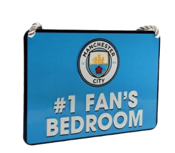 MAN CITY BEDROOM SIGN