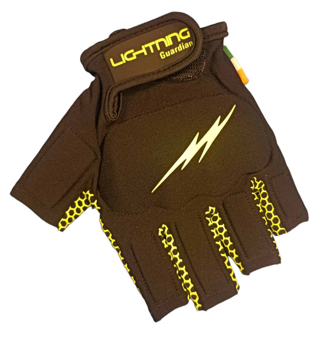 LIGHTNING GUARDIAN HURLING GLOVE - LEFT HAND (BLACK/YELLOW)