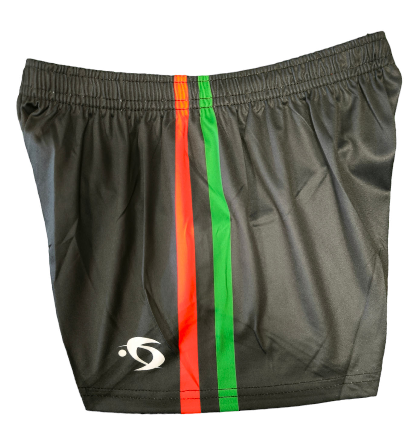PREMIER SPORTS KIDS TRAINING SHORTS 24 - BLACK/RED/GREEN
