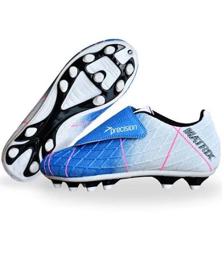 PRECISION MATRIX FOOTBALL BOOTS - AQUA/WHITE/FUCHSIA