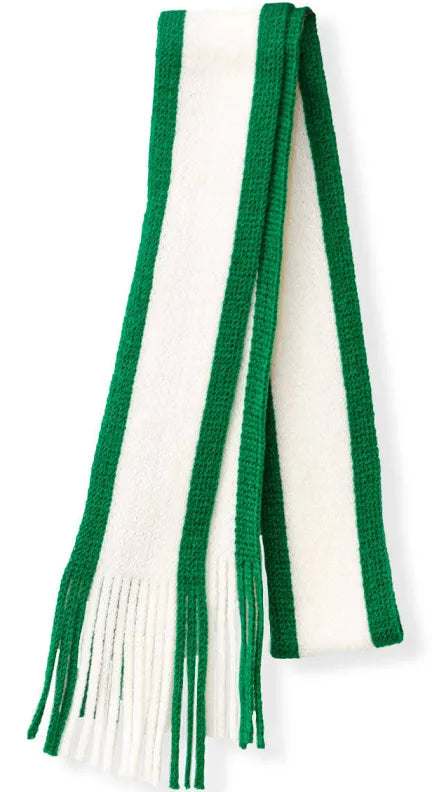 MINI SCARF - GREEN/WHITE