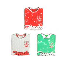 LIVERPOOL RETRO KIT PIN BADGE -3 PACK
