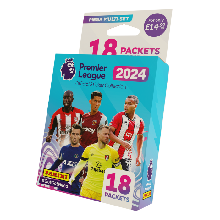 PREMIER LEAGUE 2024 OFFICIAL STICKER COLLECTION MEGA MULTI SET