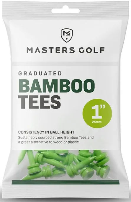 MASTERS GRADUATED BAMBOO TEES - 25mm