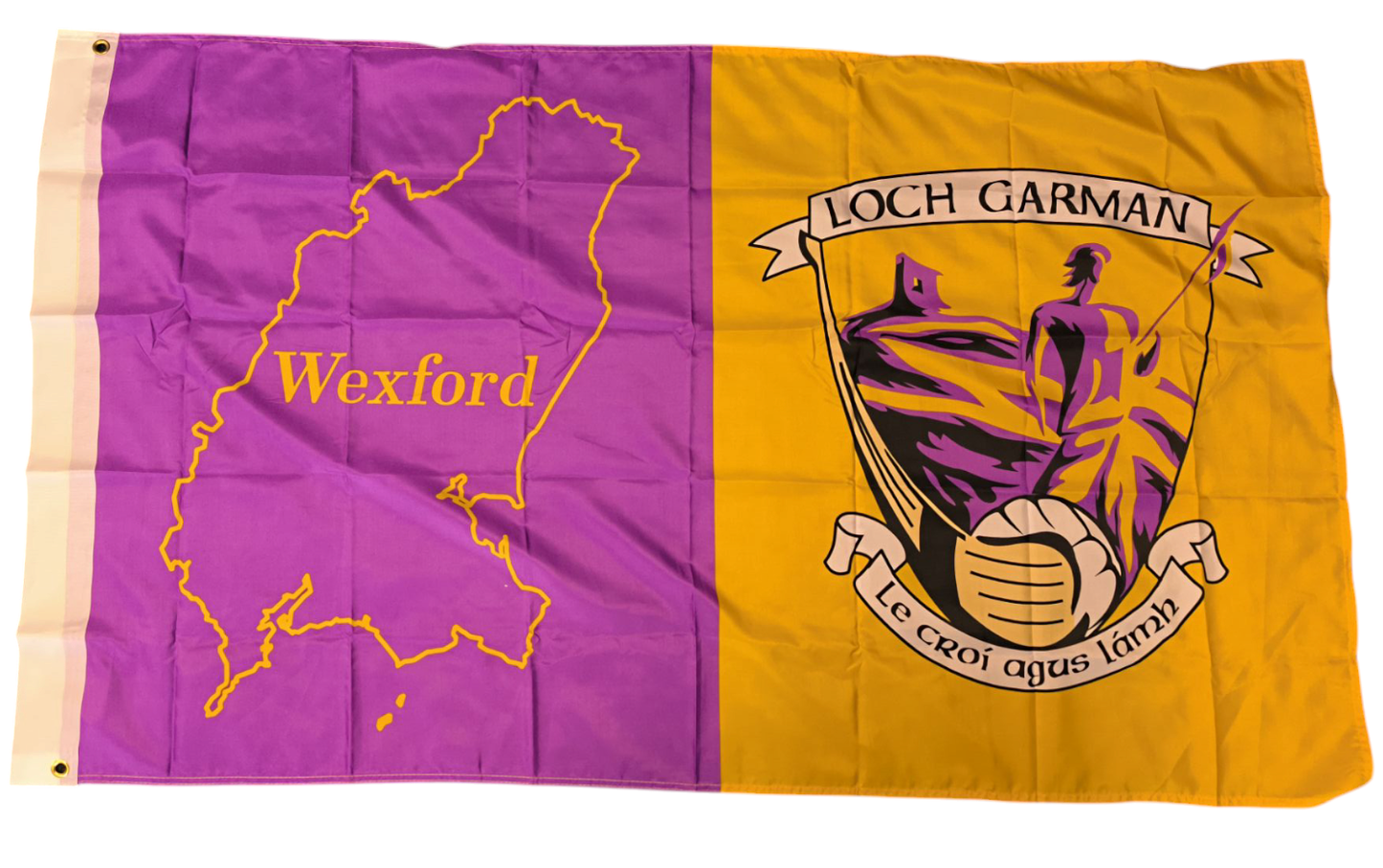 WEXFORD GAA FLAG - 5ft x 3ft (MAP)
