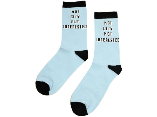 NOT CITY NOT INTERESTED SOCKS (8-11)