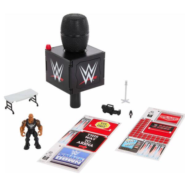 WWE KNUCKLE CRUNCHERS - FINAL BOSS MICROPHONE PLAYESET