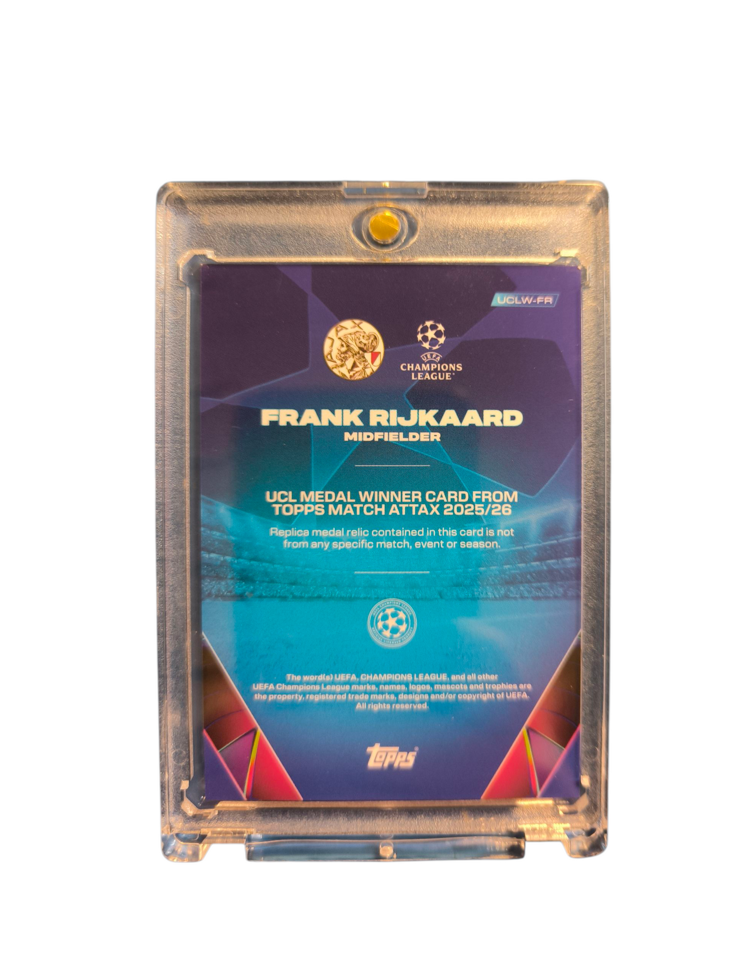 MATCH ATTAX 2025/26 FRANK RIJKAARD UCL MEDAL CARD