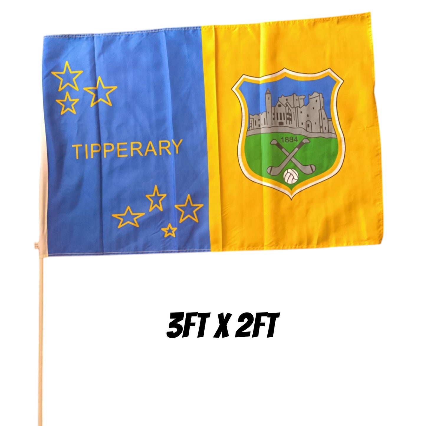 TIPPERARY GAA FLAG - 3ft x 2ft