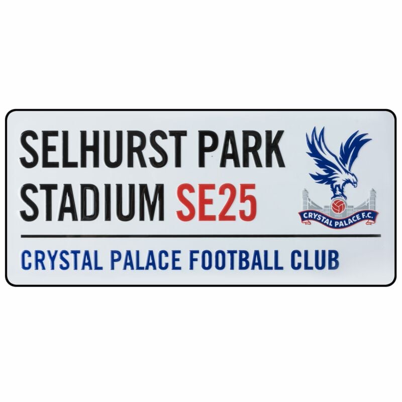 CRYSTAL PALACE STREET SIGN - WHITE