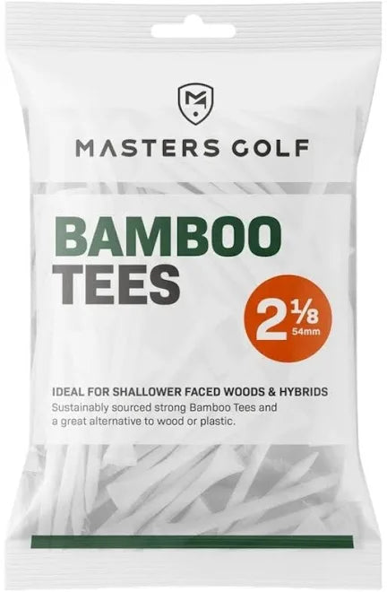MASTERS GOLF BAMBOO TEES - 54mm