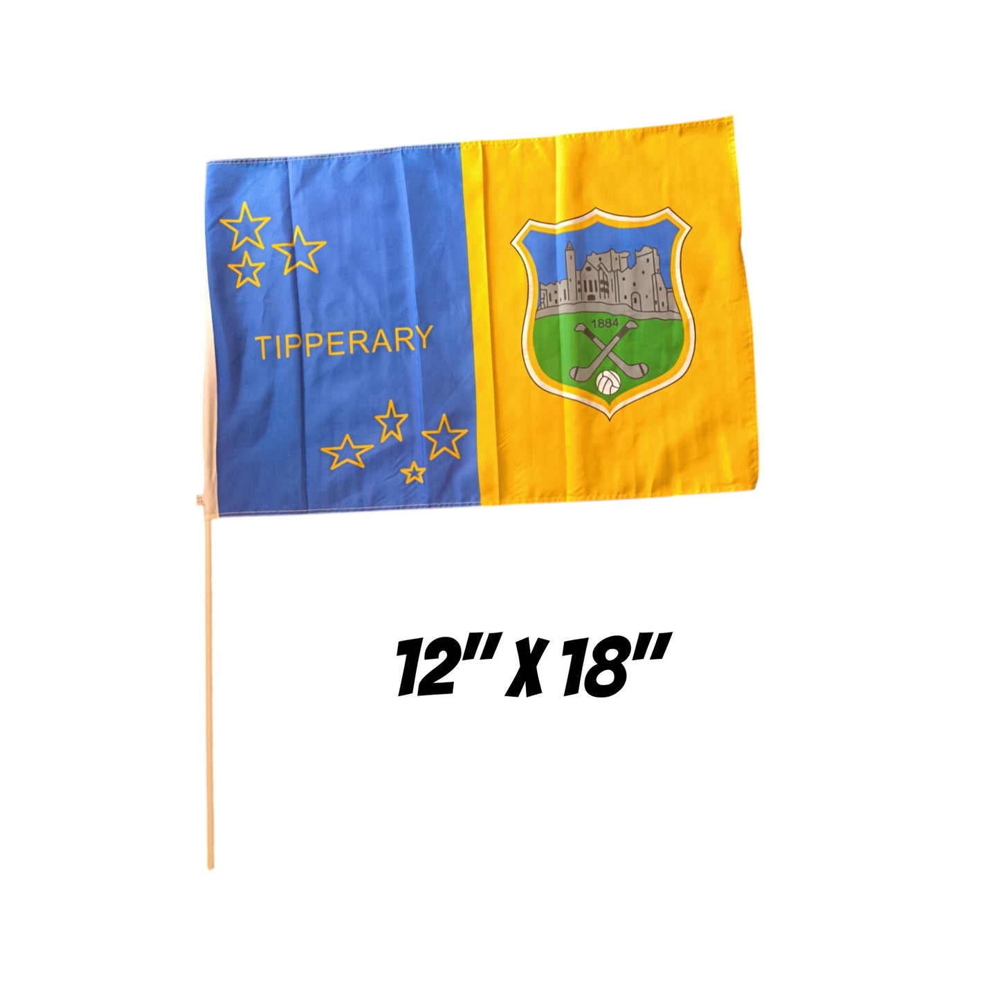 TIPPERARY GAA FLAG - 12" x 18"