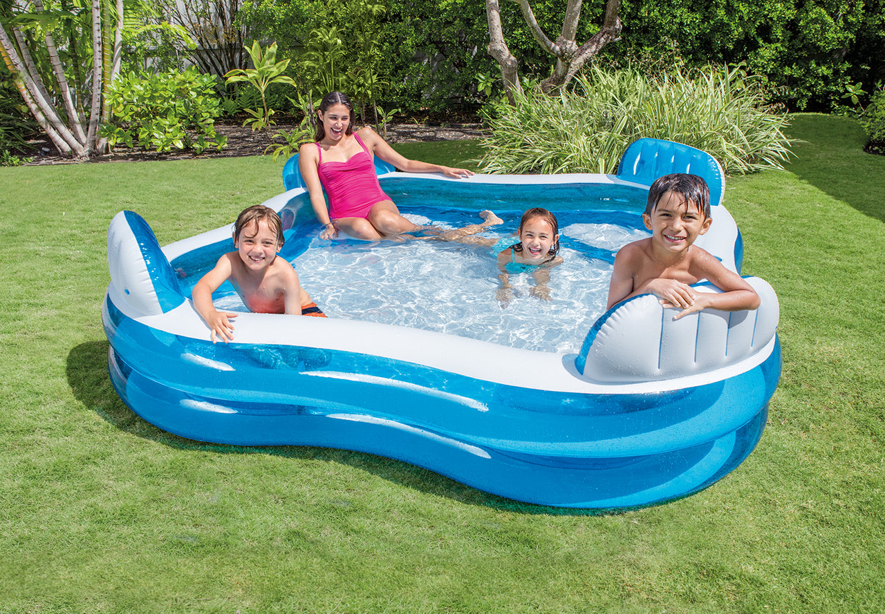 INTEX WET SET SWIM CENTRE FAMILY LOUNGE POOL - 90" x 90" x 26"