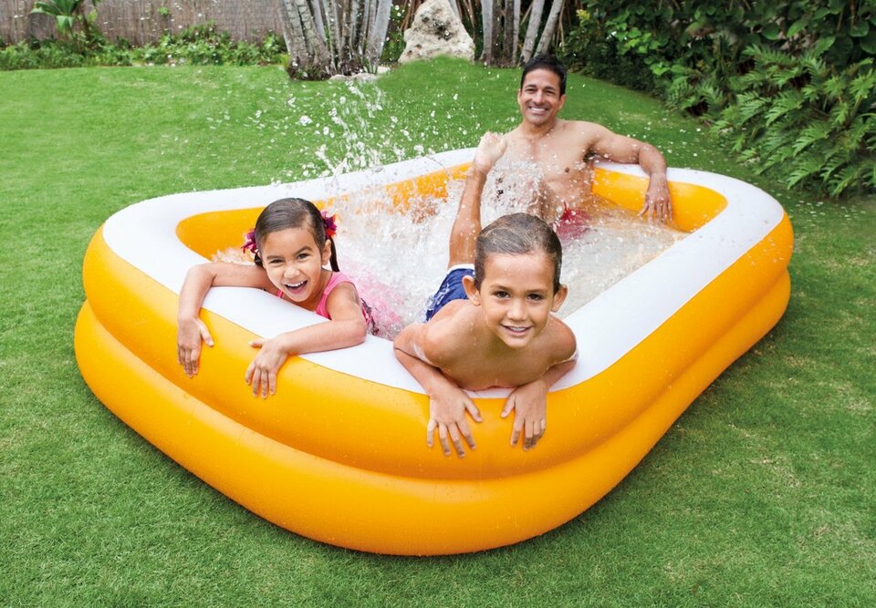 INTEX WET SET ORANGE FAMILY POOL - 90" x 60" x 19"