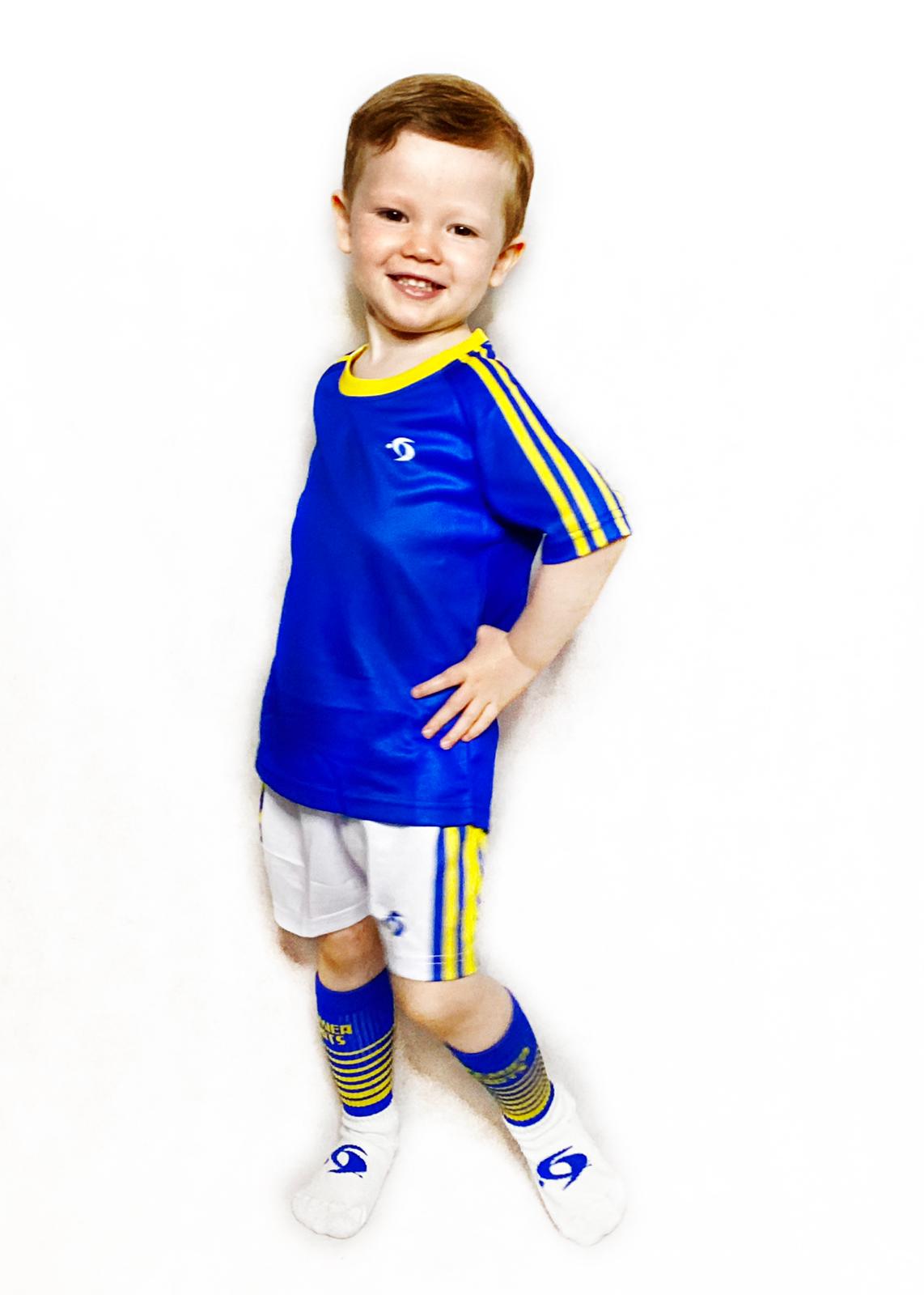 PREMIER SPORTS TRAINING JERSEY - KIDS (BLUE/GOLD)