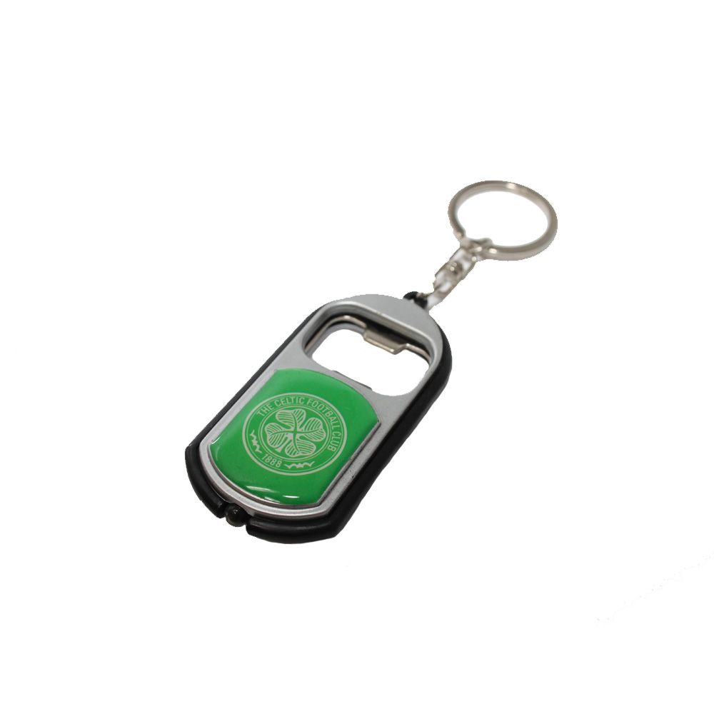 CELTIC FC KEY RING TORCH BOTTLE OPENER