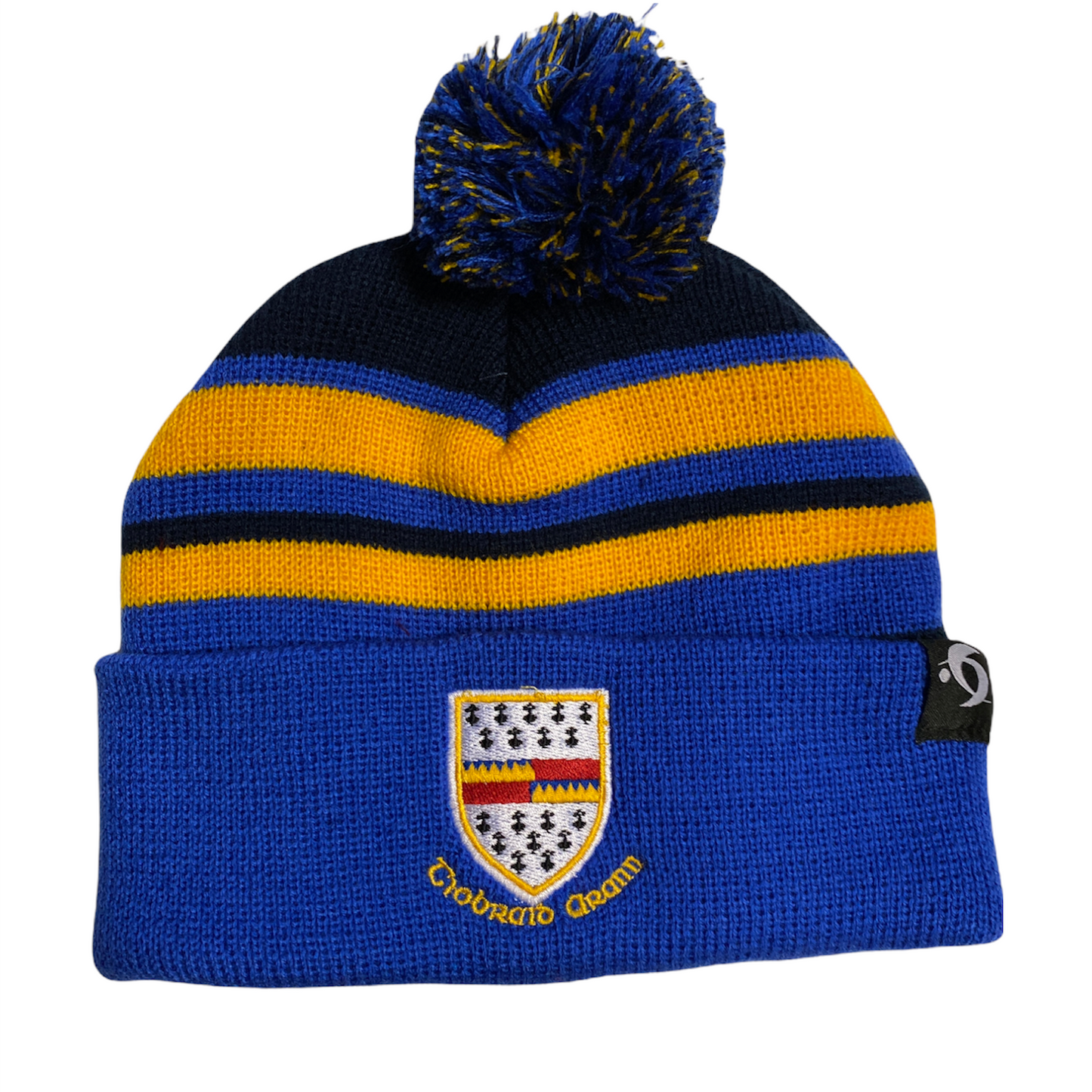 PREMIER SPORTS - RETRO TIPPERARY BOBBLE HAT STRIPE (BLUE/GOLD BOBBLE)