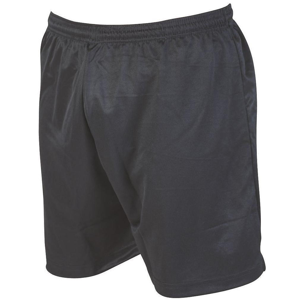 PRECISION MICRO STRIPE ADULTS FOOTBALL SHORTS - BLACK