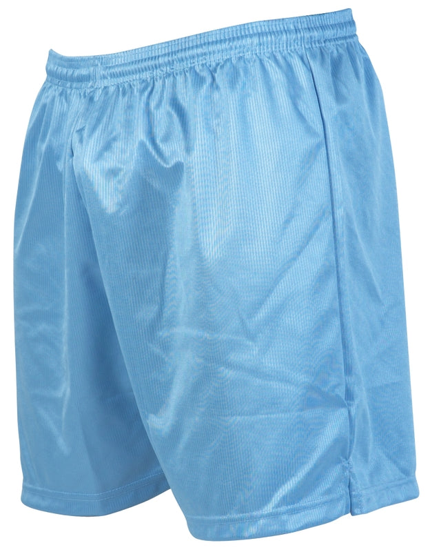 PRECISION MICRO STRIPE KIDS FOOTBALL SHORTS SKY BLUE
