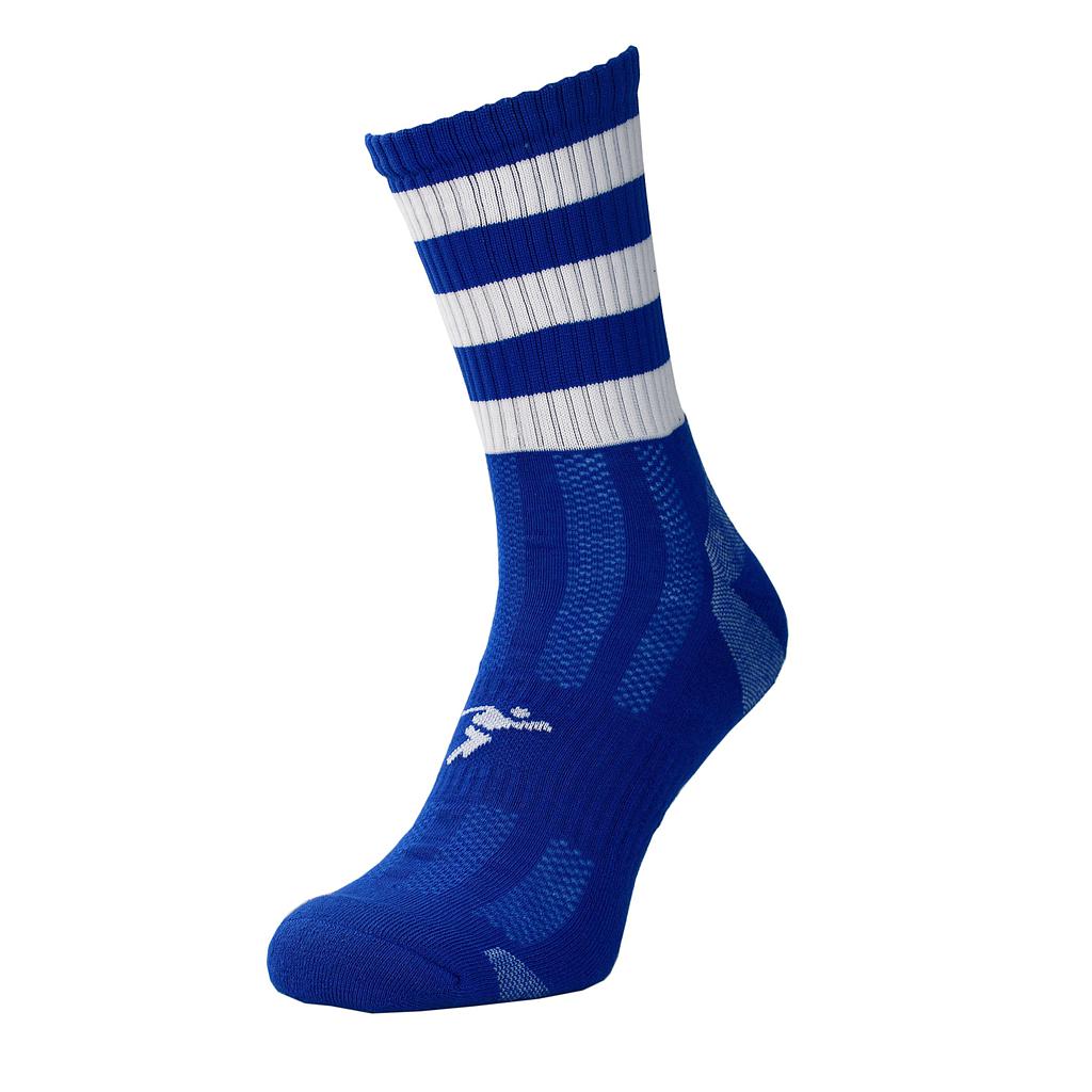 PRECISION HOOPED GAA MIDI SOCKS - BLUE/WHITE