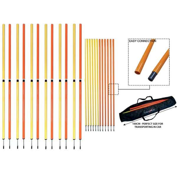 Lightning  - Boundary Poles  - 2 Piece  - Set of 12