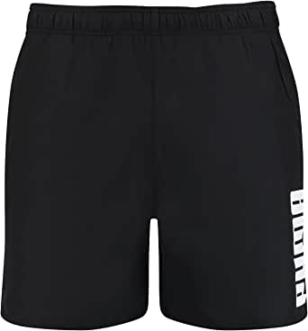 PUMA MENS MID SWIM SHORTS -BLACK