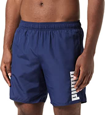 PUMA MENS MID SWIM SHORTS -NAVY