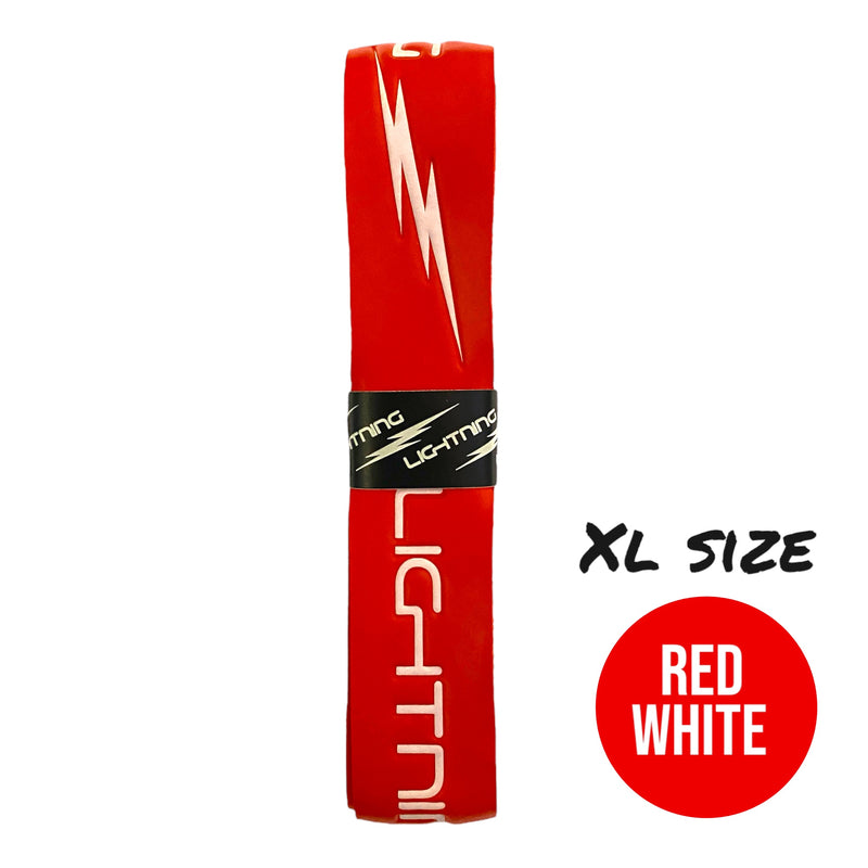 Lightning  - Embossed Hurling Grip  - XL  - Red/White