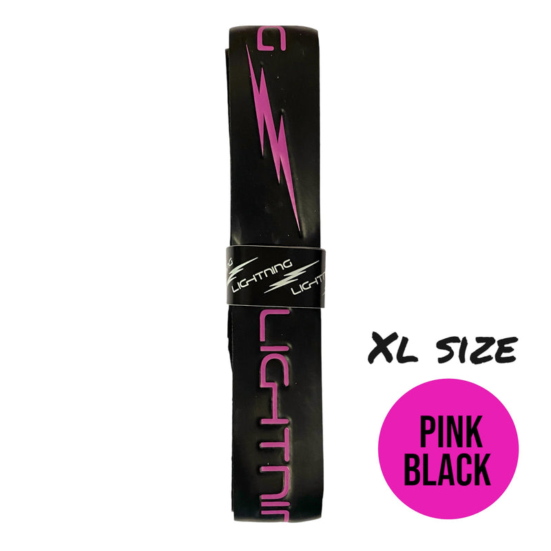 Lightning  - Embossed Hurling Grip  - XL  - Black/Pink