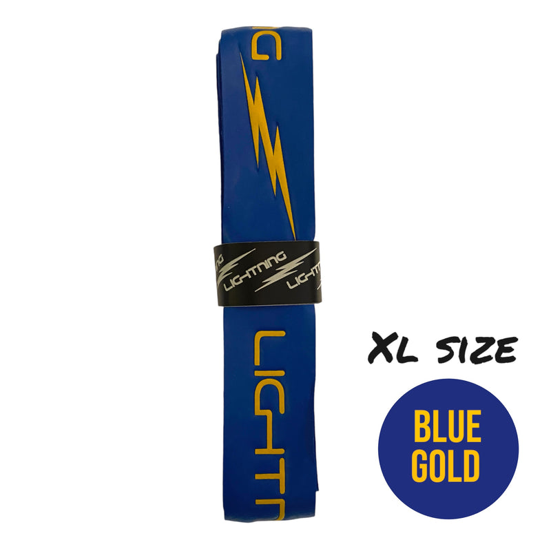 Lightning  - Embossed Hurling Grip  - XL  - Blue/Gold