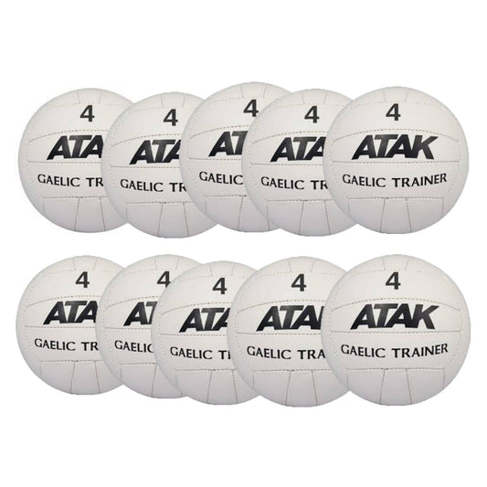 ATAK TRAINING GAELIC FOOTBALL SIZE 4 - 10 PACK