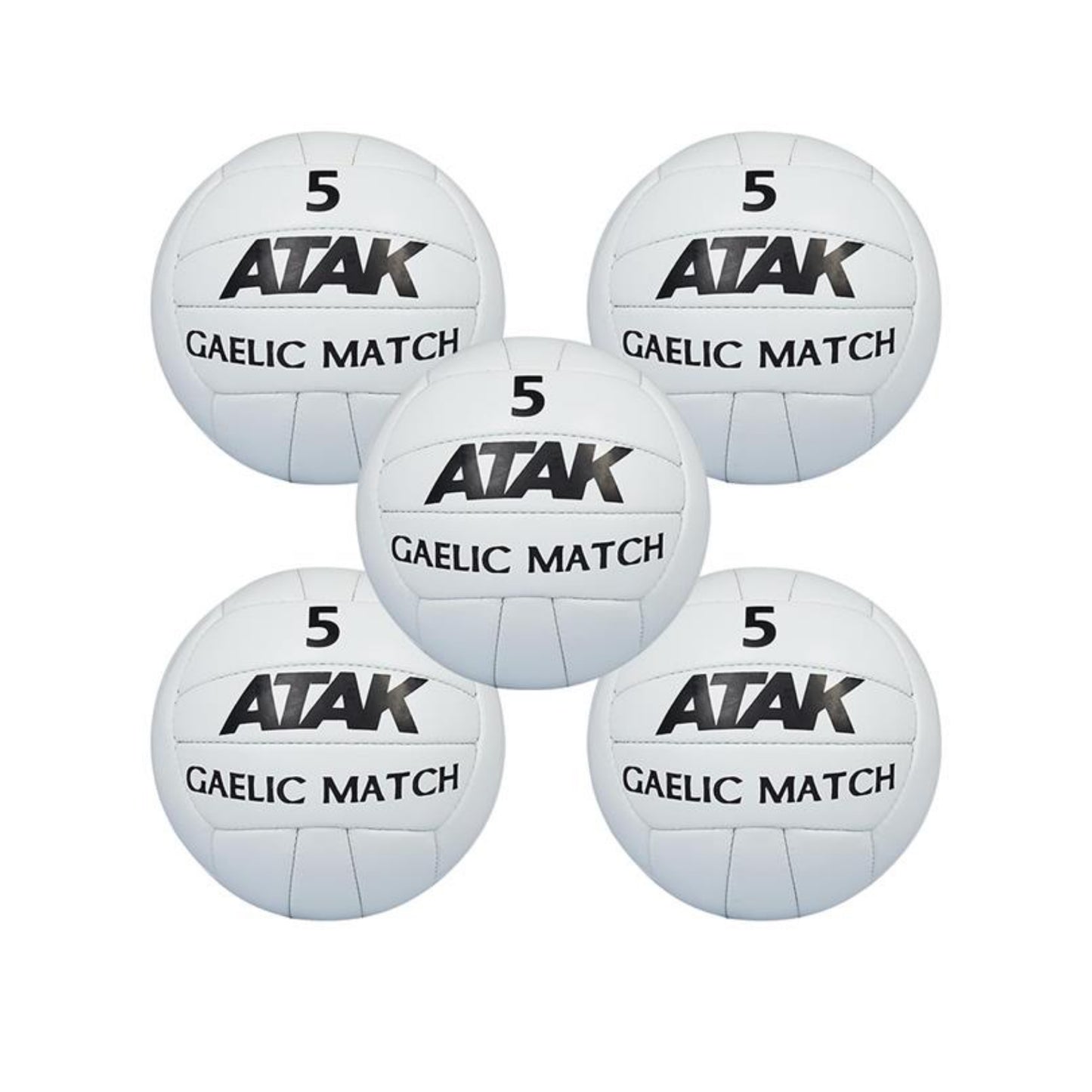 ATAK MATCH GAELIC FOOTBALL - SIZE 5 (5 PACK)