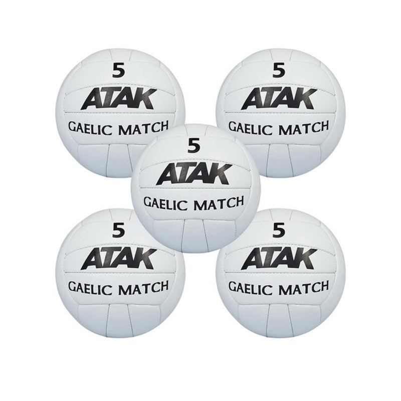 Atak  - Match Gaelic Football  - Size 5  - 5 Pack