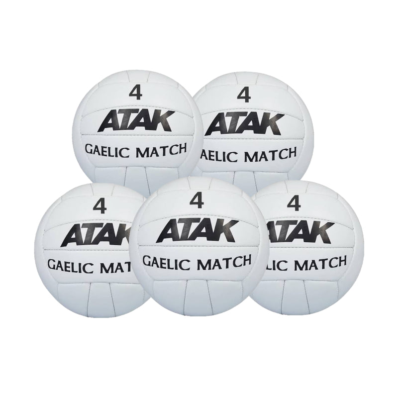 Atak  - Match Gaelic Football  - Size 4  - 5 Pack