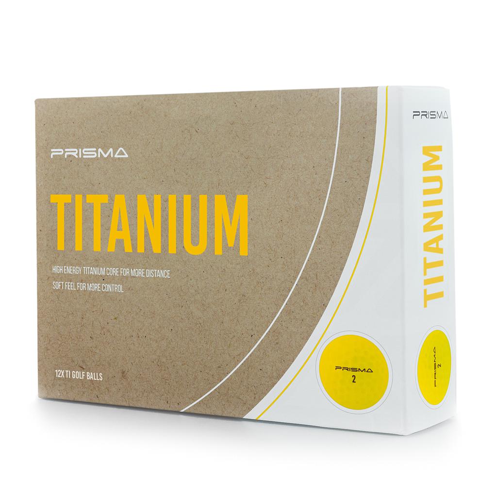 MASTERS PRISMA TITANIMU GOLF BALLS - YELLOW