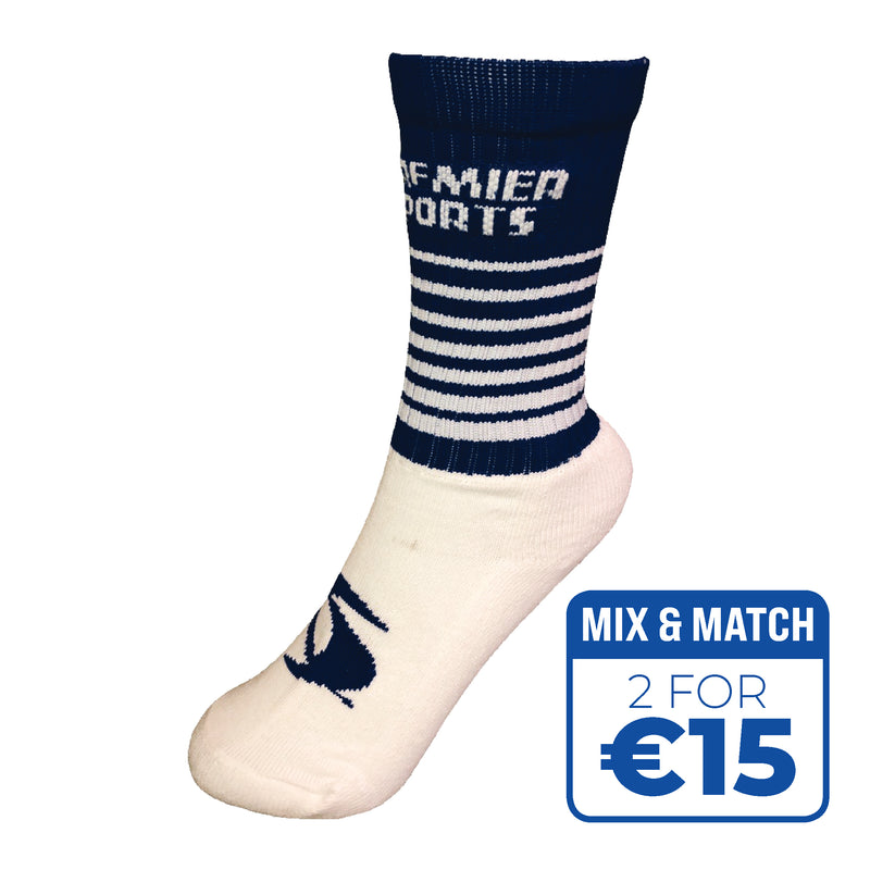 GAA Half Socks  - Navy/White
