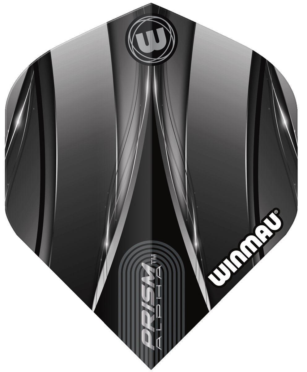 WINMAU PRISM ALPHA DART FLIGHTS - BLACK/GREY .726