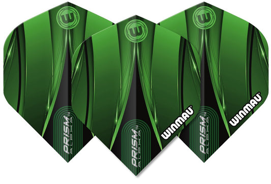 WINMAU PRISM ALPHA DART FLIGHTS - GREEN .727