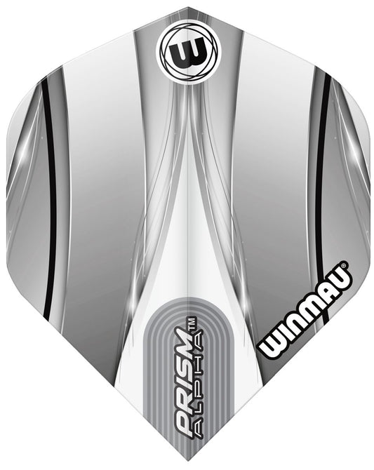 WINMAU PRISM ALPHA DART FLIGHTS - SILVER/GREY .728