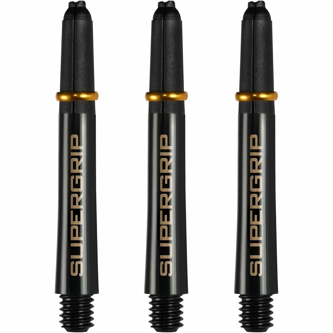 HARROWS SUPERGRIP DARTS SHAFTS BLACK/GOLD - MIDI