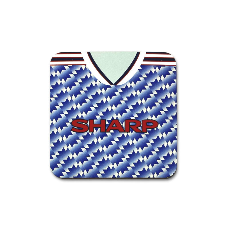 Manchester United (Man Utd)  - Retro Jersey Coaster  - 92/94 Away