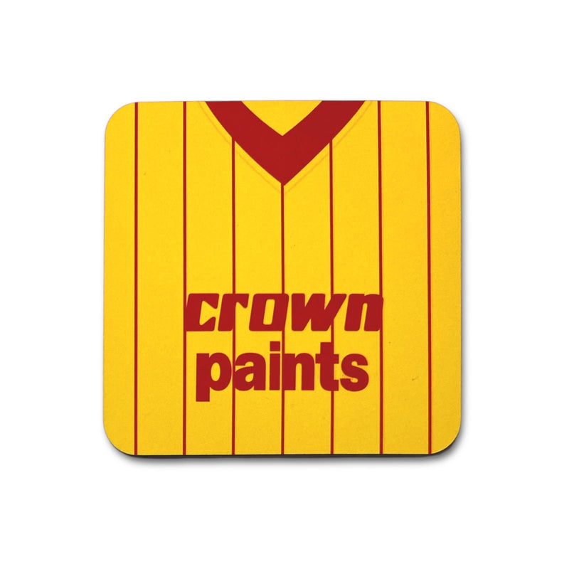 Liverpool FC  - Retro Jersey Coaster  - Crown Paints (Away)