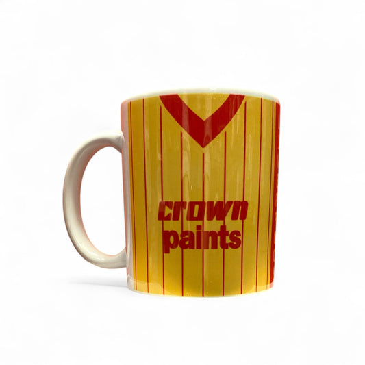 RETRO JERSEY MUG - LIVERPOOL CROWN PAINTS YELLOW
