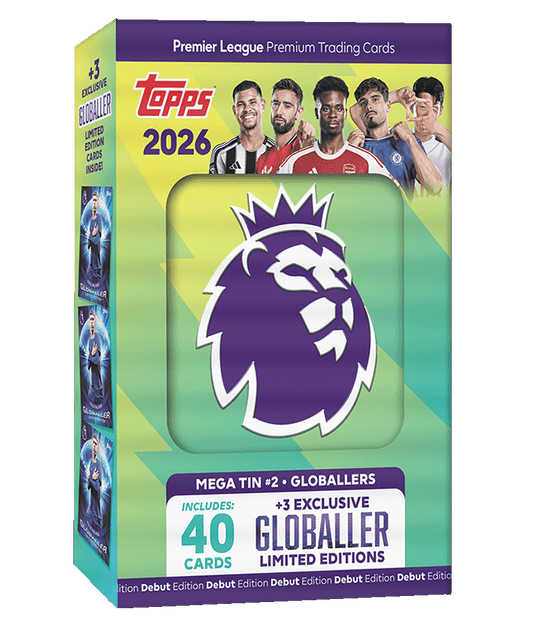 TOPPS PREMIER LEAGUE TRADING CARDS 2026 - MEGA TIN #2 GLOBALLERS