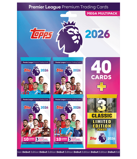 TOPPS PREMIER LEAGUE TRADING CARDS 2026 - MEGA MULTIPACK